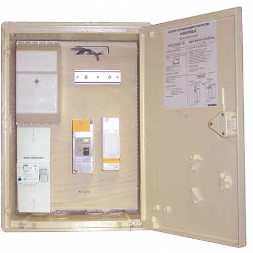 Coffret de branchement provisoire monophasé 60A