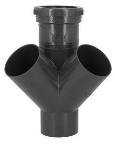 Culotte double d'équerre  Ø 100, FF, 45°