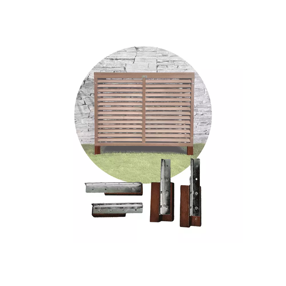 Kit profondeur ou pieds (+10 cm) Bois - DECOCLIM