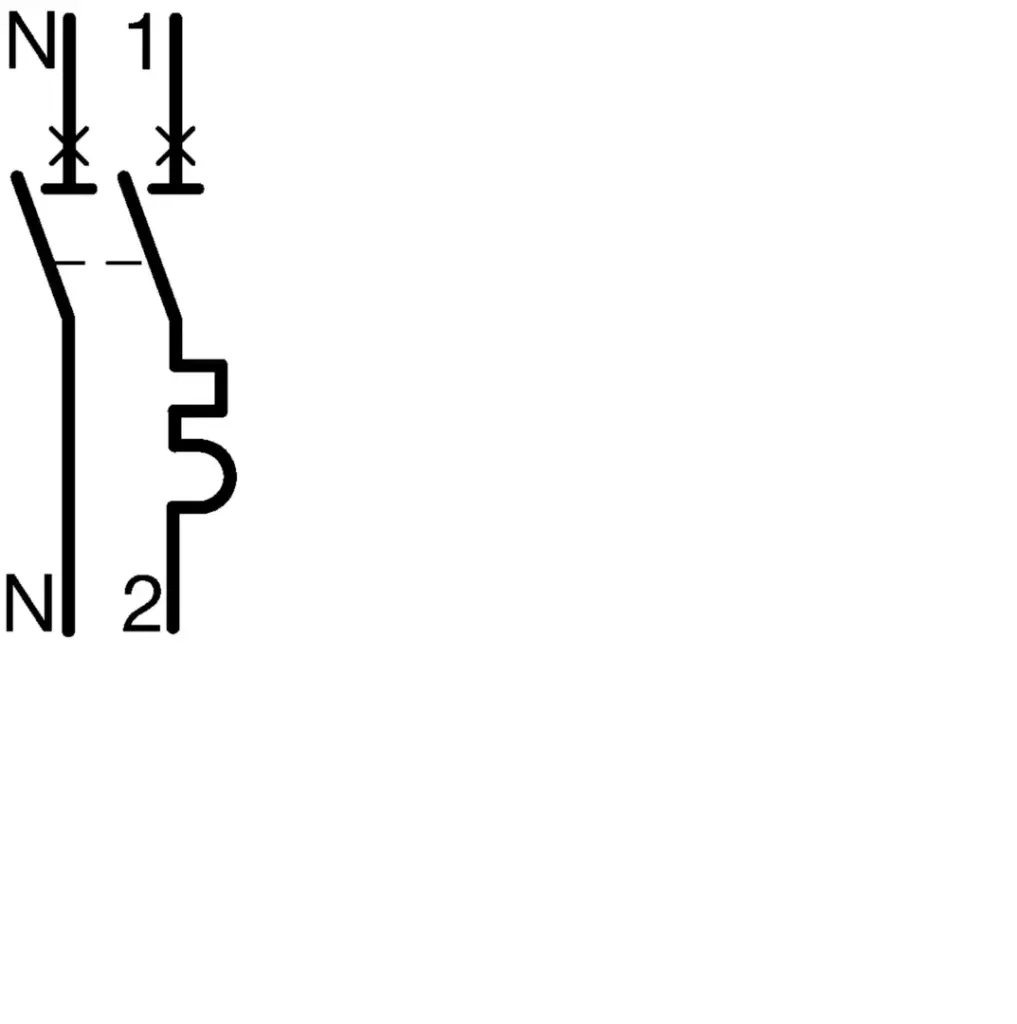 Disjoncteur 1P+N 6-10kA courbe D - 1 module