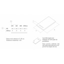 Receveur LinearDrain anthracite - Receveur souple SolidSoft