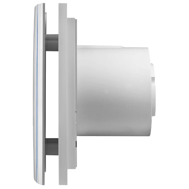 Aérateur design, 85 m3/h, hygro réglable de 60 à 90% HR, tempo réglable, D 100mm