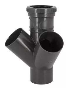 [UHOMAMT144] Culotte double d'équerre  Ø 100, FF, 45° - NICOLL