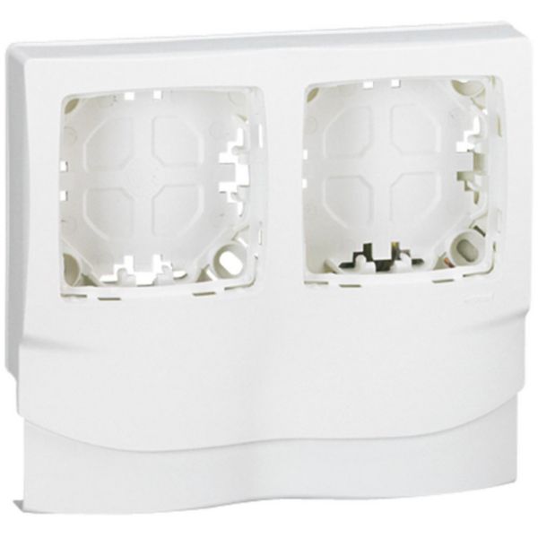Cadre Appareillage saillie 2 postes pose long moulure DLPlus ép. 12,5mm - Legrand