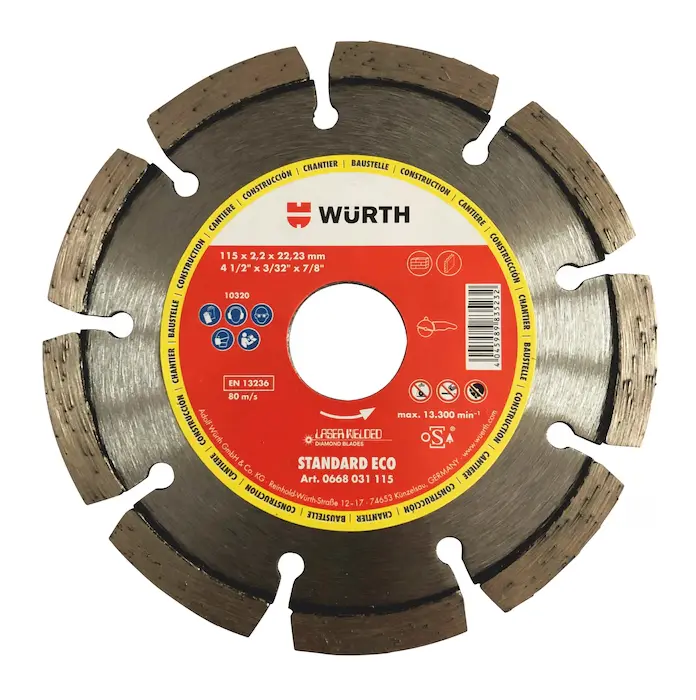 [0668031125] Disque diamant modèle standard à sec - WURTH