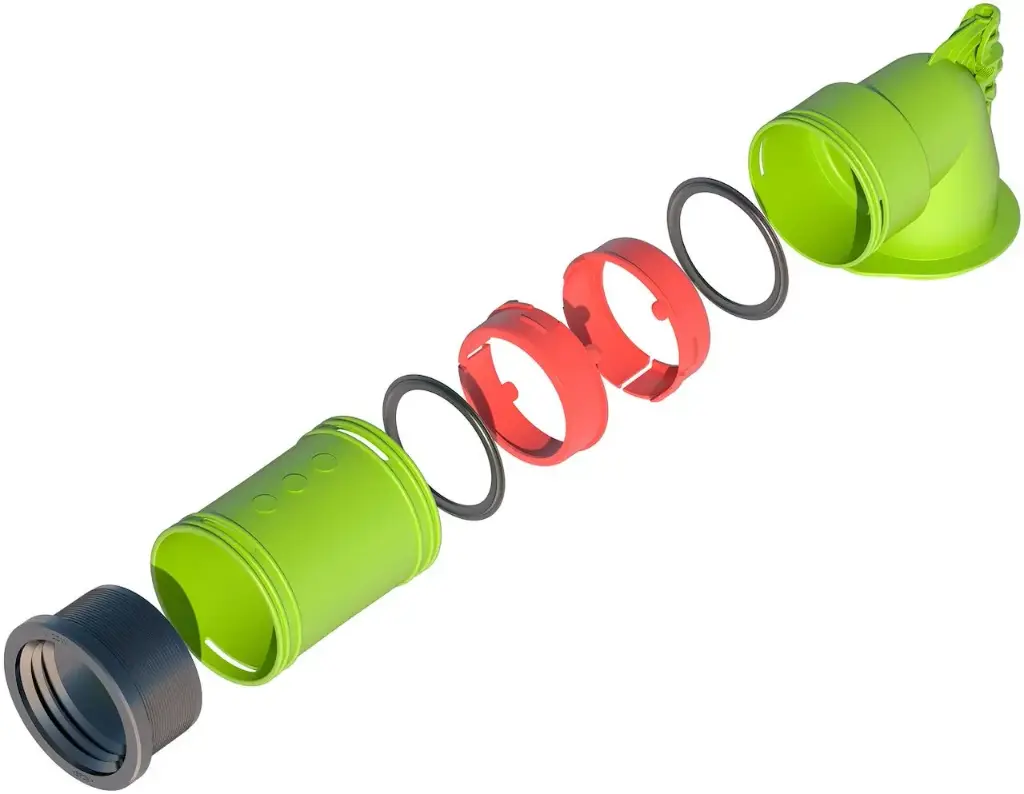 [UBB188614] AE48C Kit Té 90° D80 EPDM 