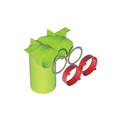 [UBB188629] Kit té 90° AE48C circulaire pour bouche D125mm - UBBINK