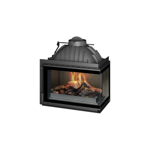 [P627372] Foyer à Bois d'angle 700 Vitre Droite - Cheminée - INVICTA