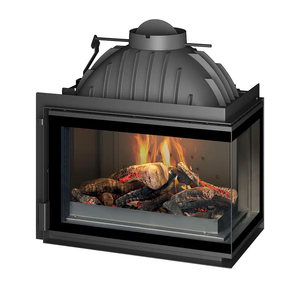 Foyer à Bois d'angle 700 Vitre Droite - Cheminée - INVICTA