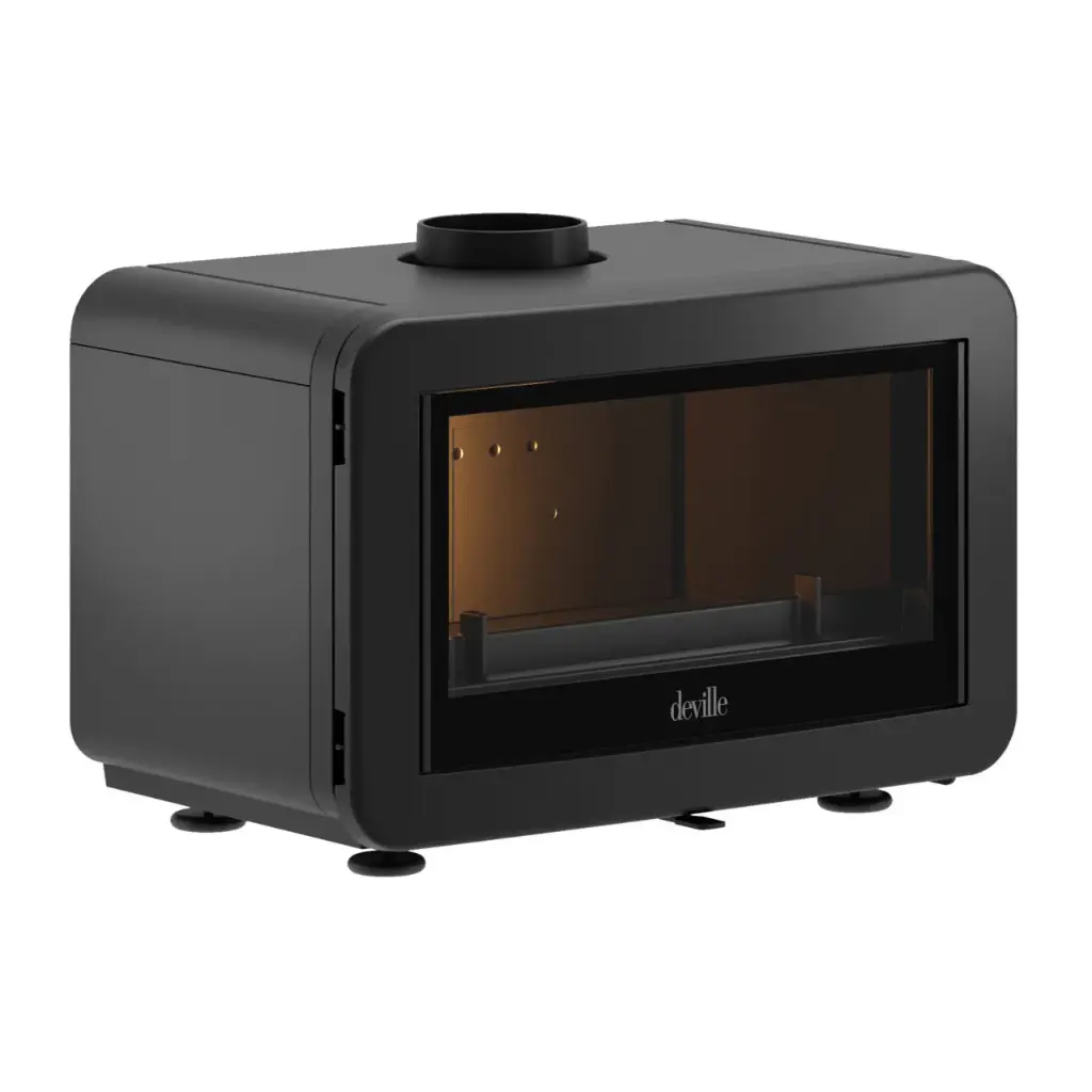 [C077CG-06] Poêle à Bois PANDA à poser raccordable en Fonte - DEVILLE