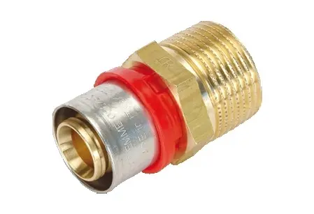 [1650009] MANCHON DROIT MÂLE À SERTIR TUBE MULT 1650 - TIEMME (16x1/2)