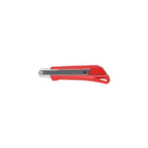 Cutter avec manche en plastique et bouton pression - L160 mm - lame 18 mm