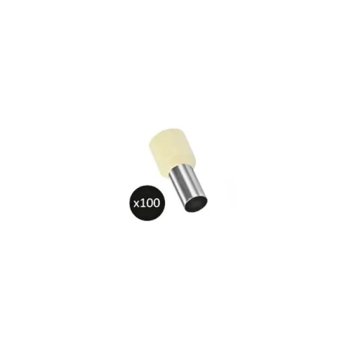 [CA162] EMBOUT DE CABLAGE SIMPLE BEIGE 16MM² LONGUEUR 12MM