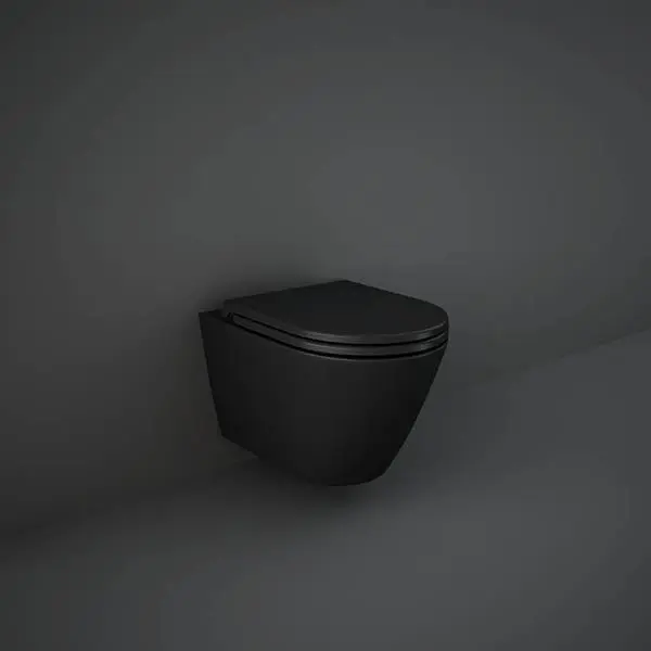 Cuvette WC suspendue + abattant noir mat - Pack FEELING - RAK CERAMICS