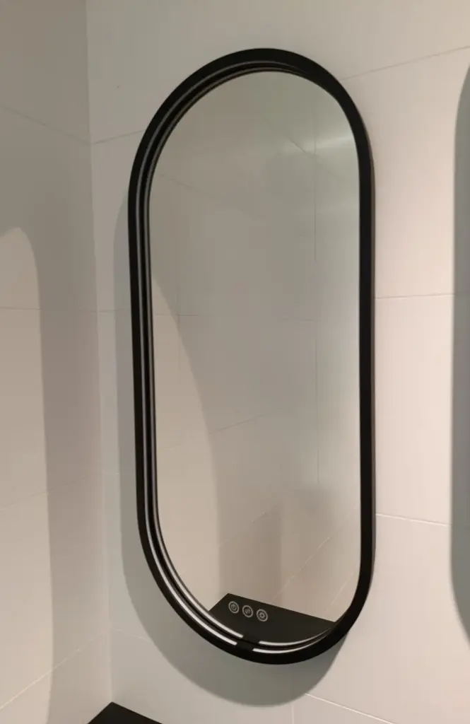 [P900032] Miroir Led ATELIER BLACK OBLONG 90x40CM - PRADEL