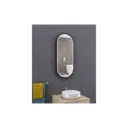 Miroir Led ATELIER BLACK OBLONG 90x40CM - PRADEL