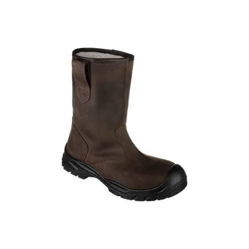 Bottes de sécurité fourrée - marron