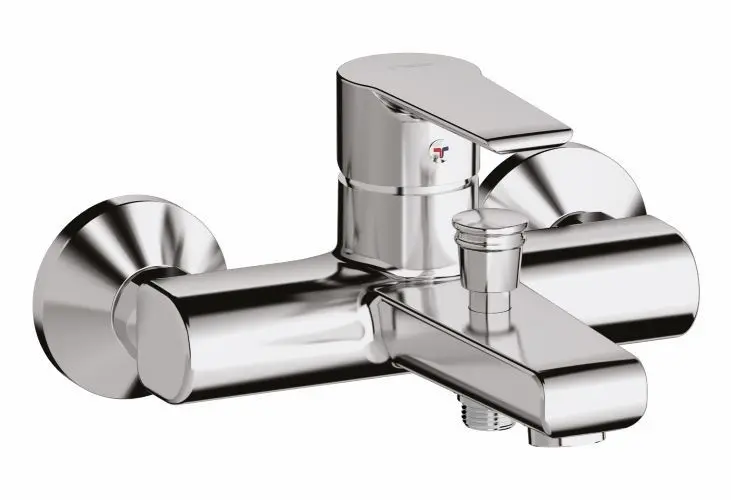 [411800105] Mitigeur bain/douche chromé - TIEMME