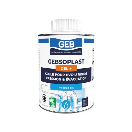 Colle GEBSOPLAST gel PLUS colle PVC 1L - GEB