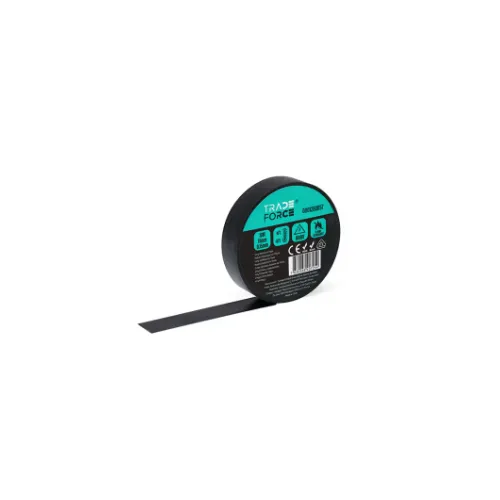 Ruban adhésif PVC noir 15 mm, Long 10 m - TRADEFORCE