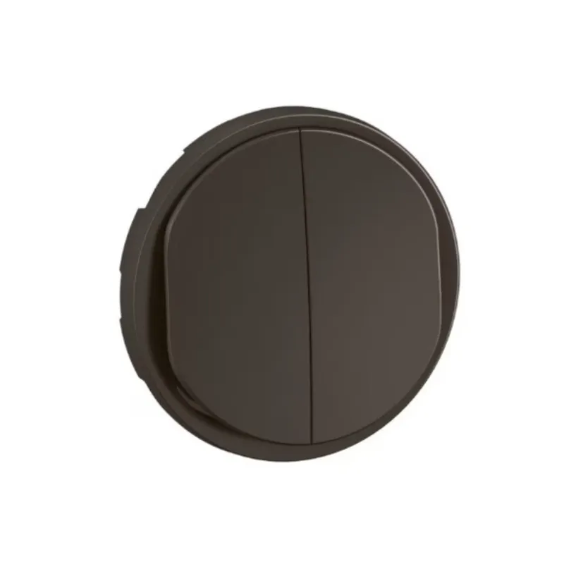 Enjoliveur double inter ou va-et-vient Céliane - Noir - LEGRAND
