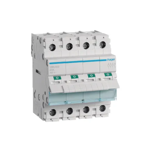 [SBN463] Interrupteur sectionneur 63A 4P 4 modules - HAGER
