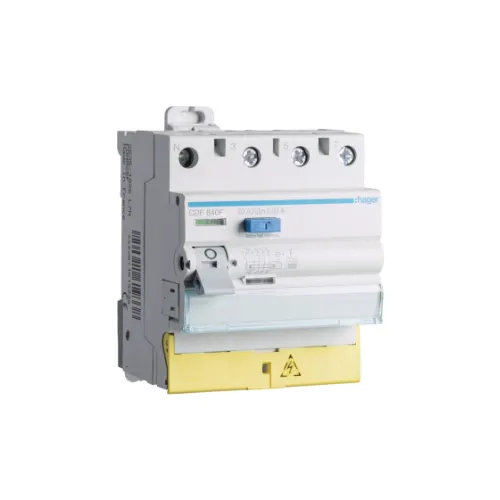 [CDF840F] Interrupteur différentiel 40A 30mA 3P+N type F à bornes décalées - HAGER
