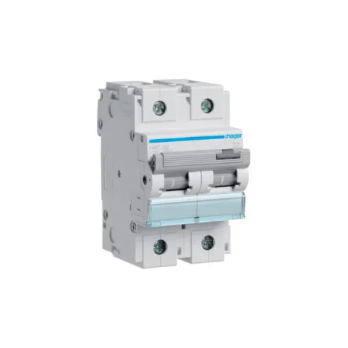 Disjoncteur 80A 2P 15kA Courbe C 3modules - HAGER