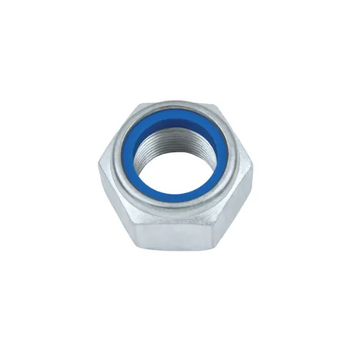 [03686] Écrou hexagonal autofreiné forme basse - ISO 10511/DIN 985 - acier zingué X100 (M6)