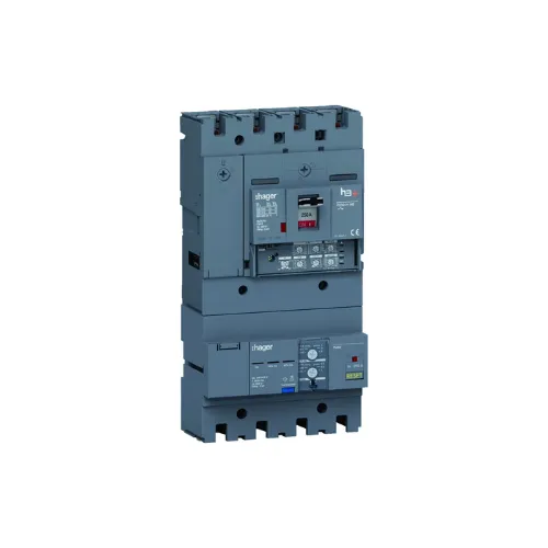 [HHT251JB] Disjoncteur Boitier Moulé + diff h3+ P250 LSI AB 4P4D In250A Icu25kA à plage - HAGER