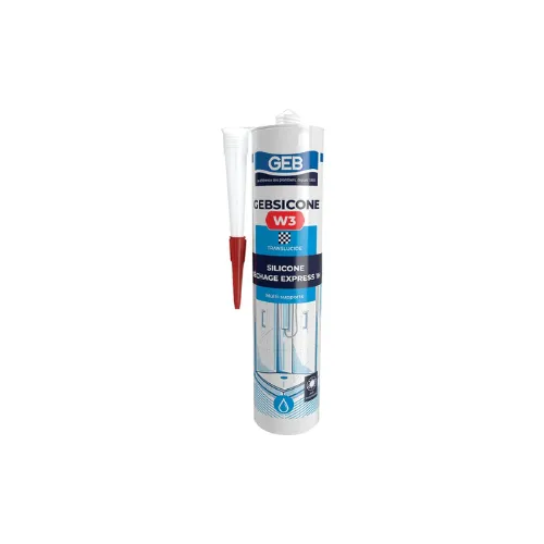 [167309] Mastic silicone acétique W3 Blanc 280 ml - GEB