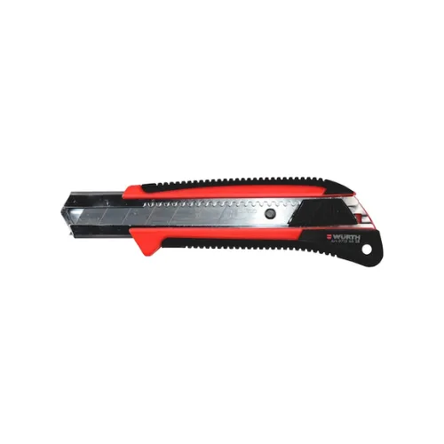 [071566 28] Cutter bimatière avec bouton pression - L190 mm - lame 25 mm