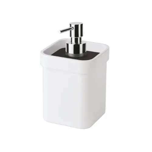 [5152.23] Distributeur de savon blanc avec couvercle noir 250 ml - SAMO
