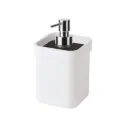Distributeur de savon blanc avec couvercle noir 250 ml - SAMO