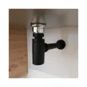 Siphon court Noir mat - CEDAM