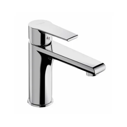 [411809705] Mitigeur lavabo moyen chromé bec long pour salle de bain - TIEMME