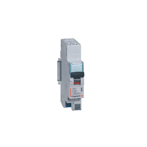 Disjoncteur DNX3 4500 - auto/auto - U+N 230V~ 20A - 4,5kA - courbe C - 1 module - LEGRAND