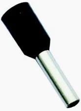 EMBOUT DE CABLAGE SIMPLE NOIR 1,5MM2 LONGUEUR 8MM NFC63023