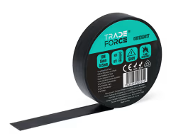 Ruban adhésif PVC noir, VDE, 600 V, -10C-90C, E: 0,15 mm, L : 15 mm, Long 10 m