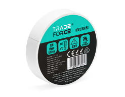 Ruban adhésif PVC blanc, VDE, 600 V, -10C-90C