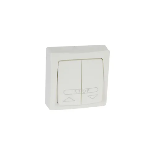 [86010] Poussoir pour volets roulants Appareillage saillie complet - blanc - LEGRAND