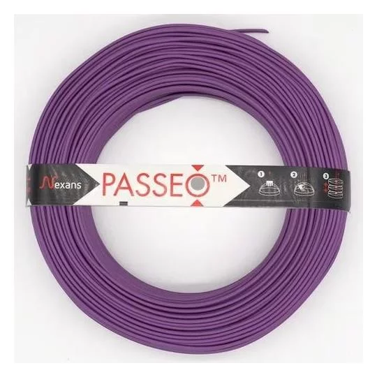 [1225012] Nexans H07 VU PASSEO 1x1.5 Violet couronne de 100m