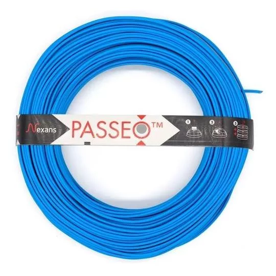 [1225057] Nexans H07 VU PASSEO 1x2.5 Bleu couronne de 100m