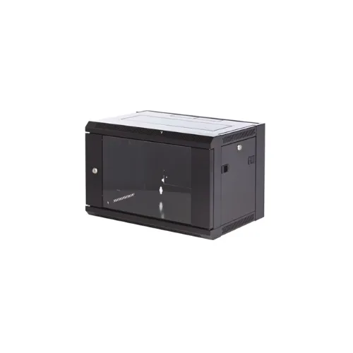 Coffret 6U profondeur 500mm RAL 9004 charge maxi 60kg