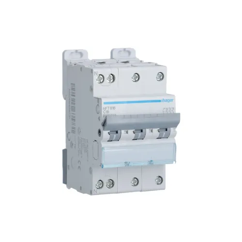 Disjoncteur 16A 3P 6-10kA Courbe C 3module - HAGER