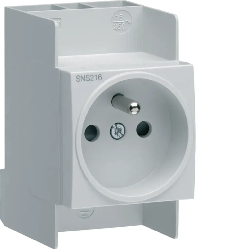 [SNS216] Prise de courant modulaire 16A 2P+T connexion SanVis - HAGER