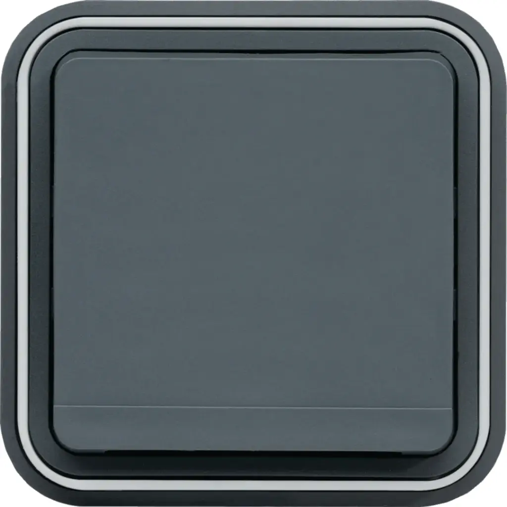 Cubyko Prise 2P+T encastré gris IP55