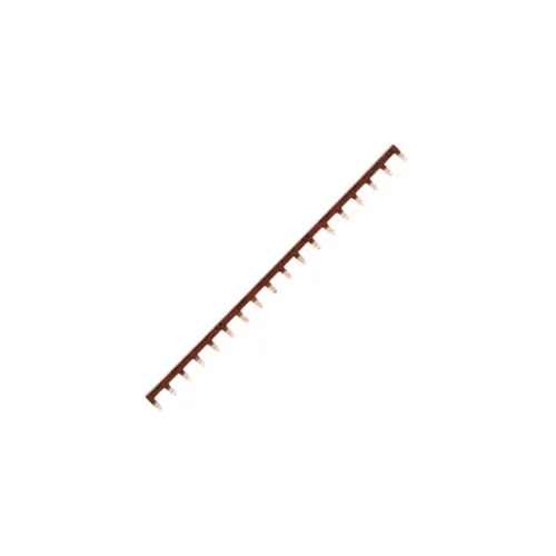 [KB163P] Barre de pontage 1P 63A languette 10mm² 13M - HAGER (Marron)