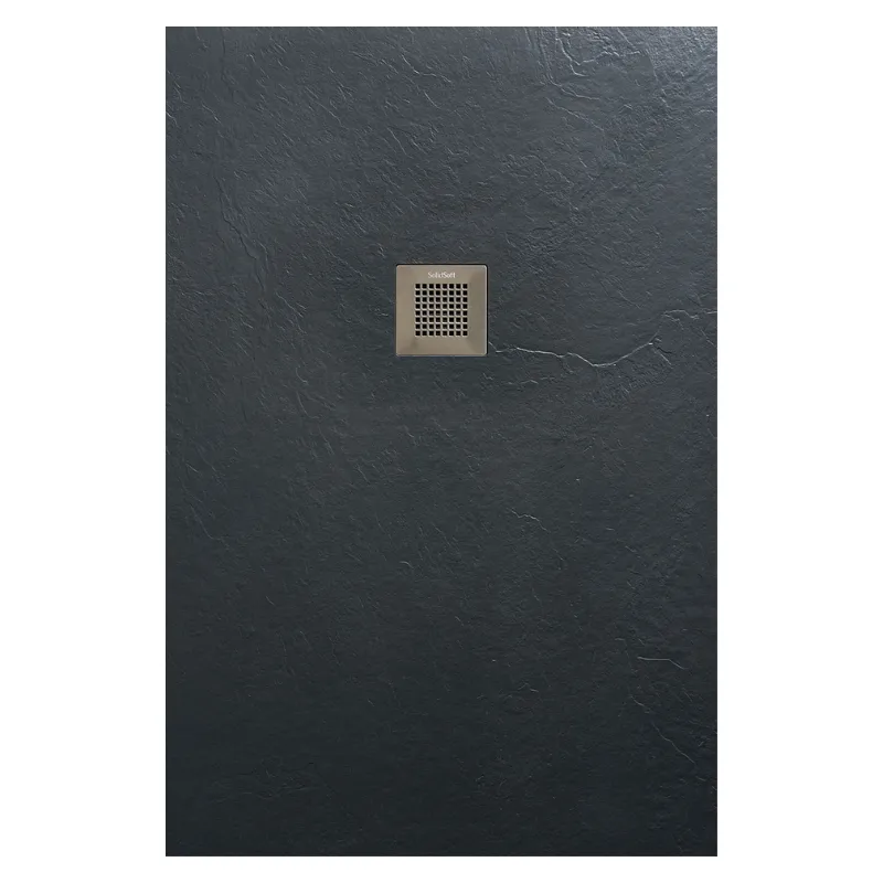 [SFT-004-ANT] Receveur SquareDrain anthracite - SolidSoft (70x140)