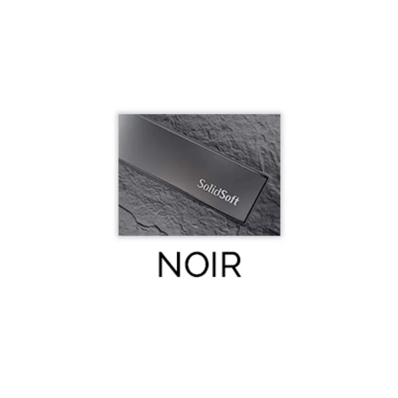 [AUX.0121] Grille pour caniveau - 385x35x4 mm (grille inox supplémentaire) - SolidSoft
 (Noir mat)